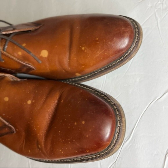 Stacy Adams Mens Leather Size 12 M Chukka Ankle Tie Boots - Picture 10 of 16